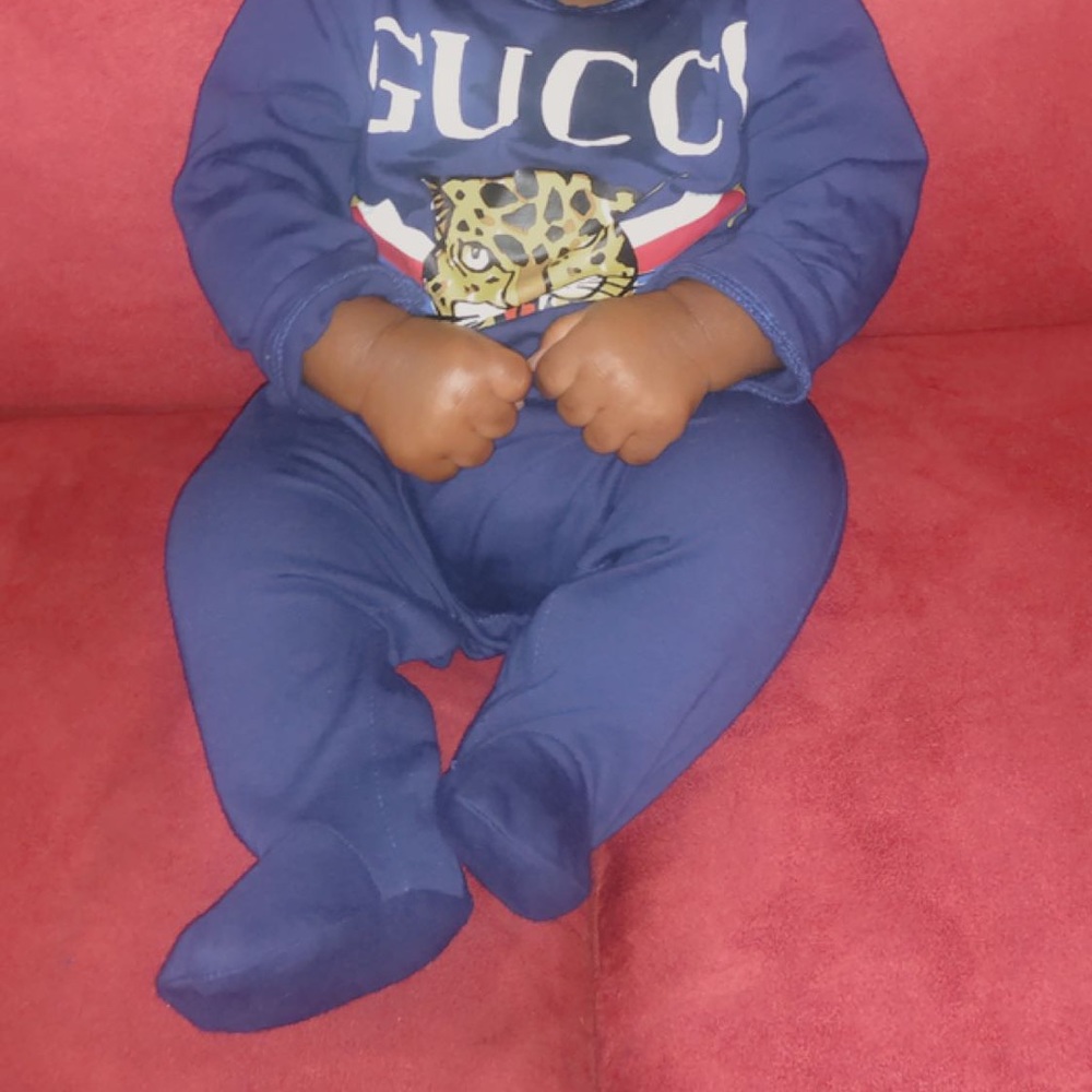 Blue Gucci onsie